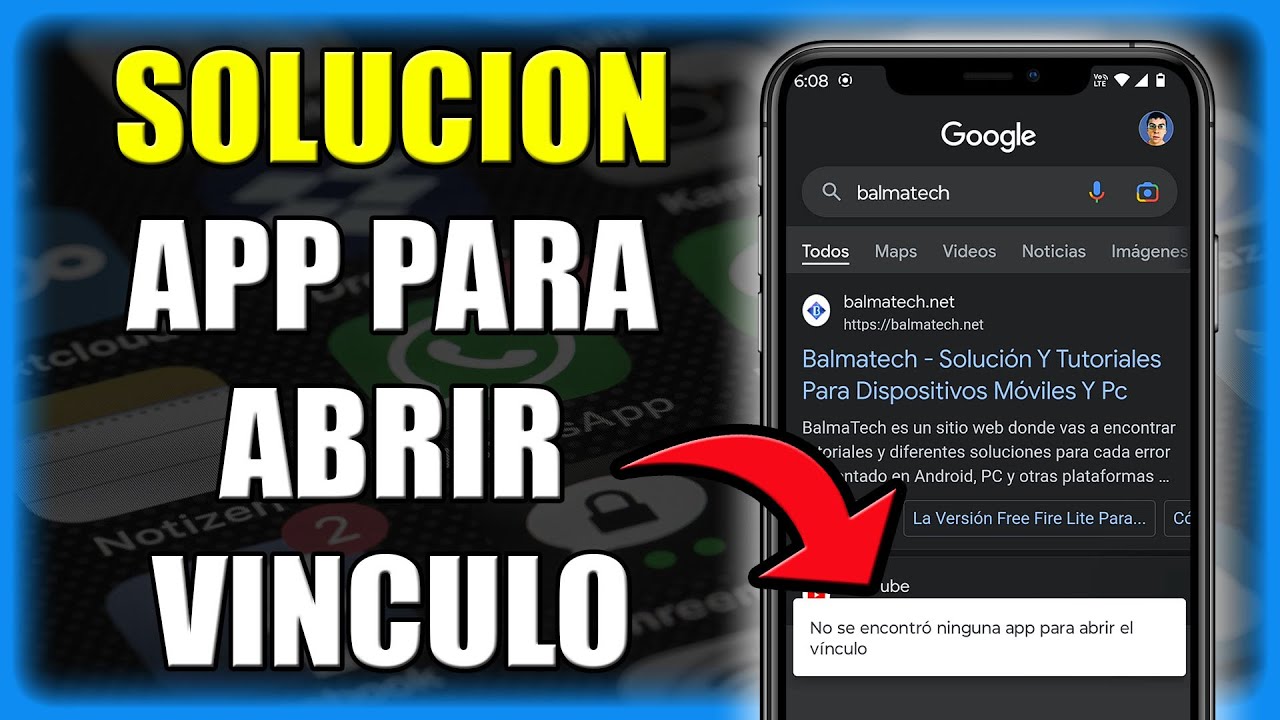 No se encontró ninguna app para abrir el vínculo: 7 soluciones rápidas