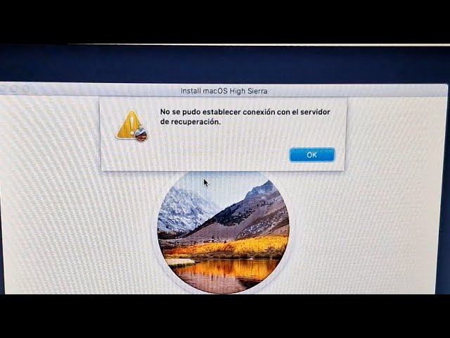 No se ha podido establecer conexión con el servidor de recuperación High Sierra: 5 soluciones efectivas
