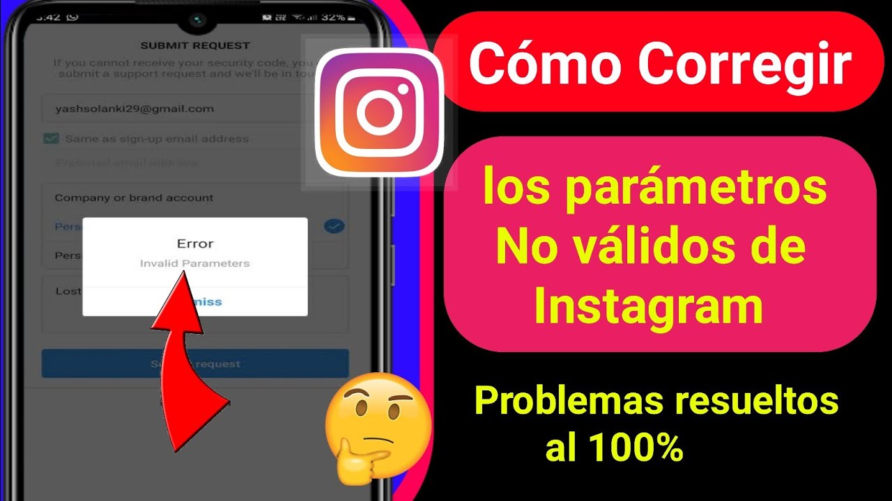 Parámetros no válidos Instagram: 7 soluciones efectivas que necesitas