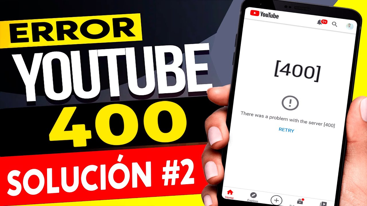 Que significa hubo un problema con el servidor 400 YouTube: 5 soluciones efectivas