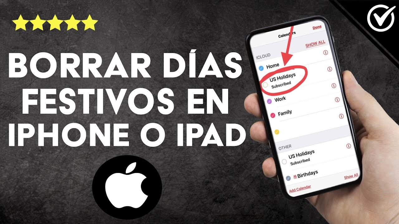 Quitar festivos calendario iPhone: 5 pasos sencillos hoy
