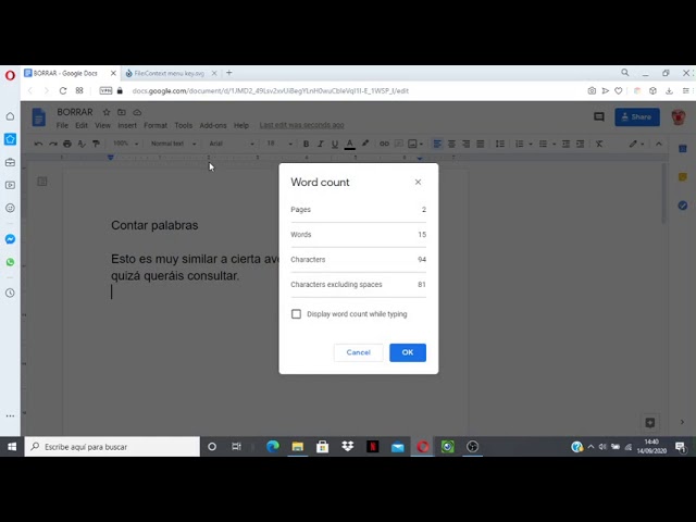 Recuento de palabras en Google Docs: 5 pasos para hacerlo fácil