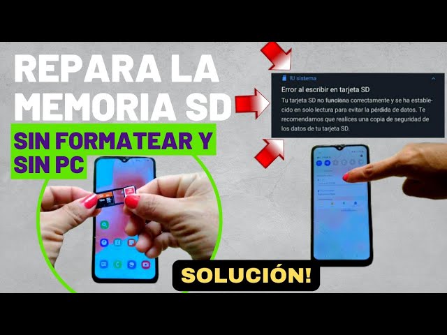 Reparar tarjeta SD dañada sin formatear desde Android: 5 métodos efectivos