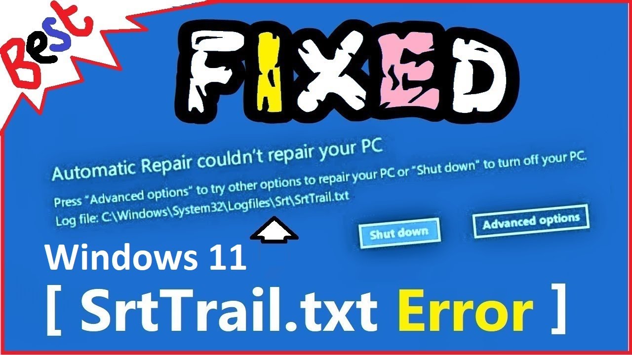 Srttrail.txt windows 11: 7 soluciones rápidas para arreglarlo