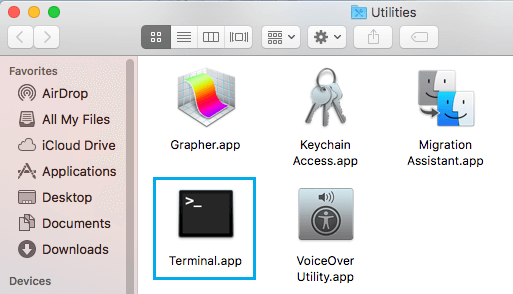 Abrir terminal en Mac