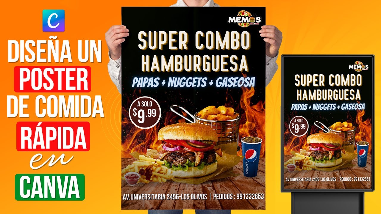 Volantes de comida para editar gratis: 7 ideas creativas 2025