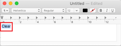 Escriba Word en el documento de texto