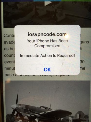 Su iPhone ha sido comprometido. Se requiere acción inmediata.